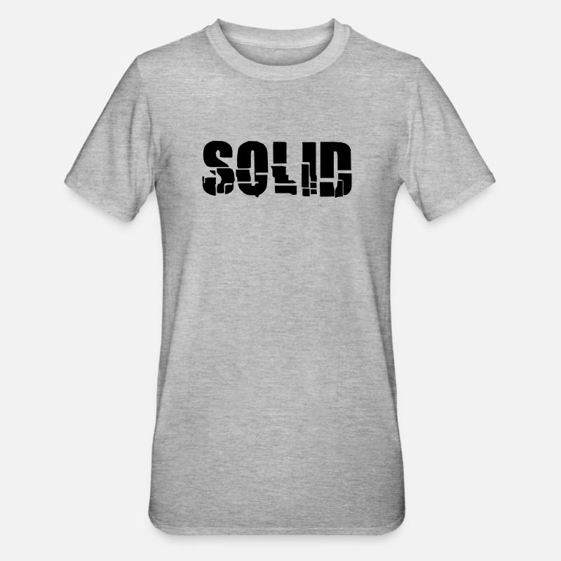 Solid - Unisex Polycotton T-Shirt - heather grey