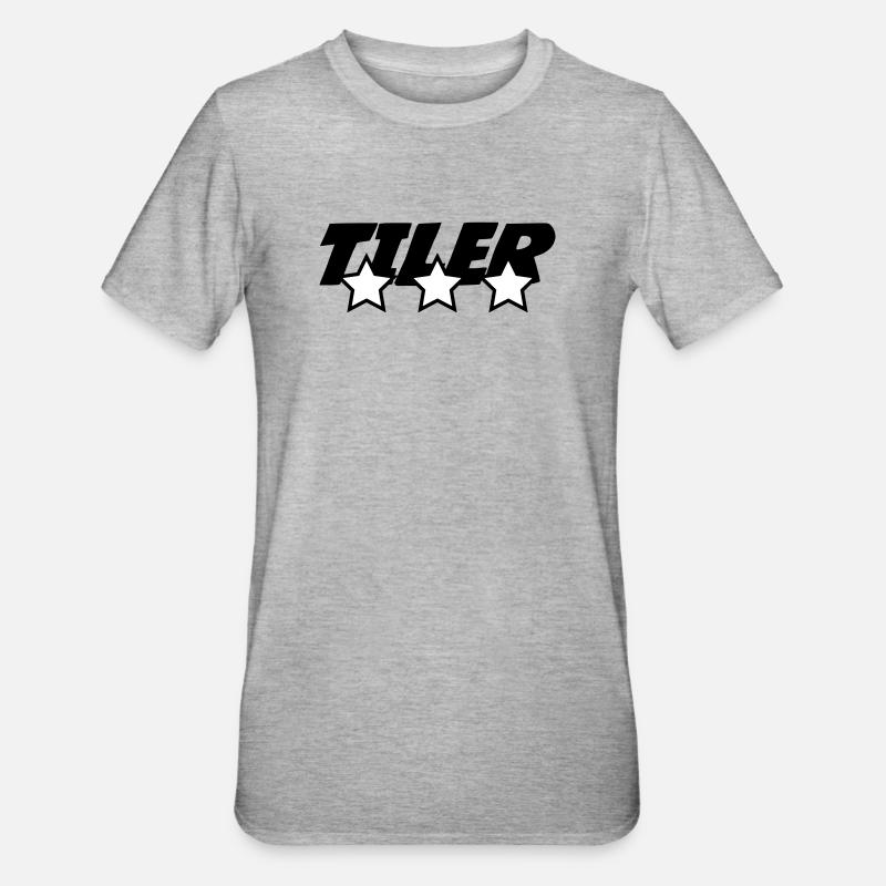 Tiler *** pro tile laying precision craft - Unisex Polycotton T-Shirt - heather grey