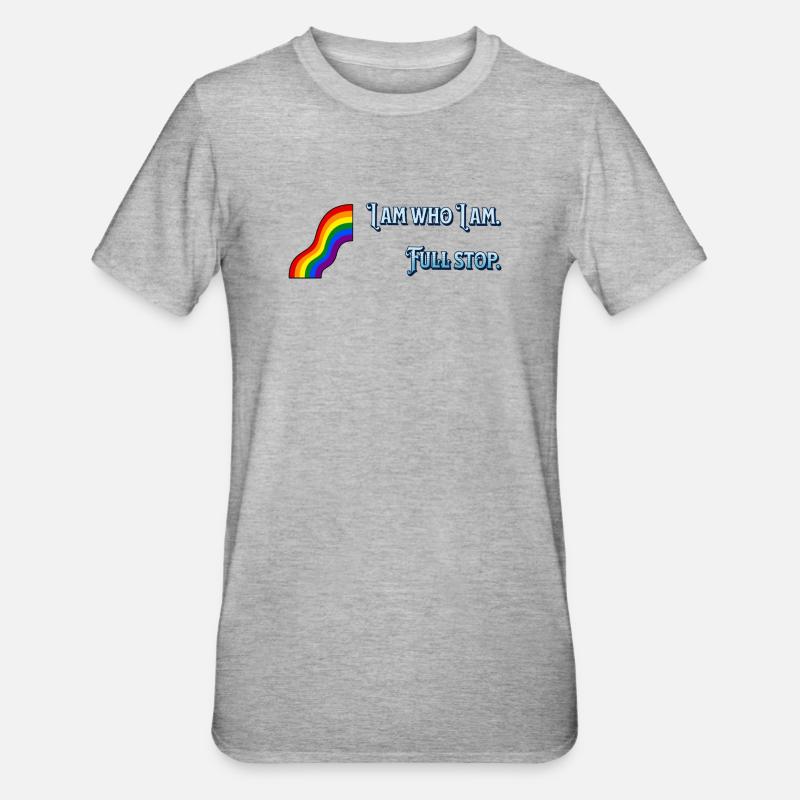 Je suis ce que je suis - T-shirt polycoton Unisexe - gris chiné