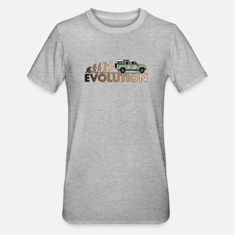 Defender 110 Évolution - T-shirt polycoton Unisexe - gris chiné