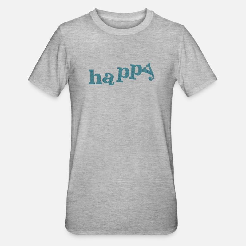 CONTENT - T-shirt polycoton Unisexe - gris chiné