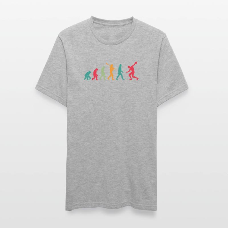 Lanceur de disque lanceur disque Disque Évolution T-shirt polycoton Unisexe