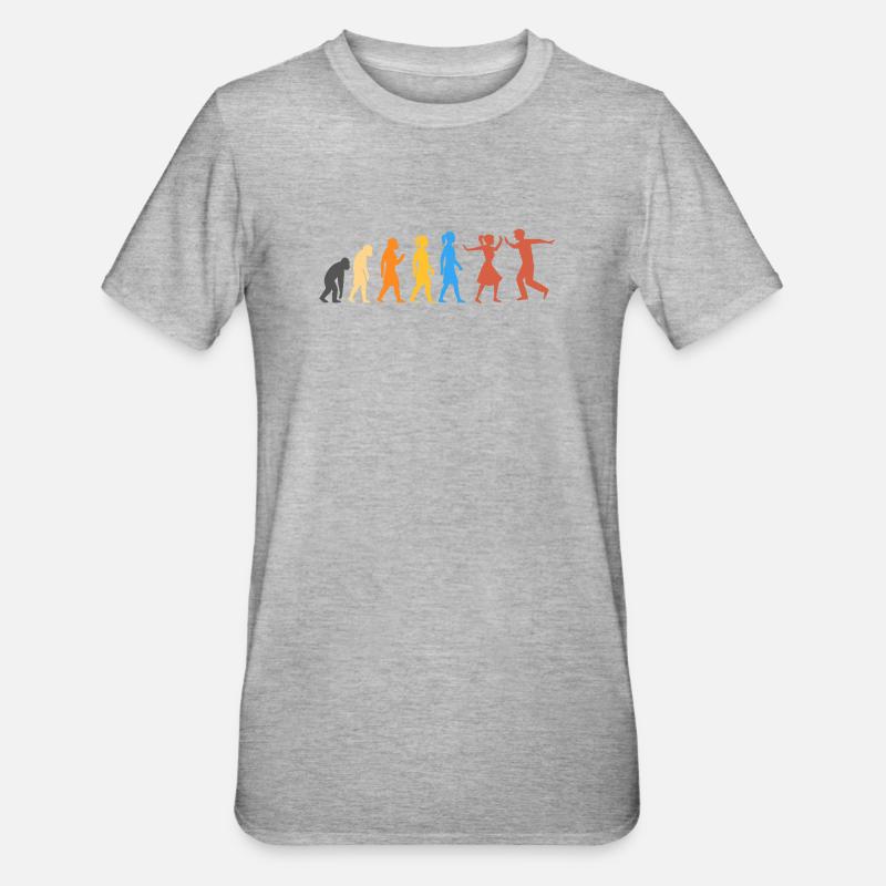 Swing Dance - The Highest Level of Evolution (2) - Unisex Polycotton T-Shirt - heather grey