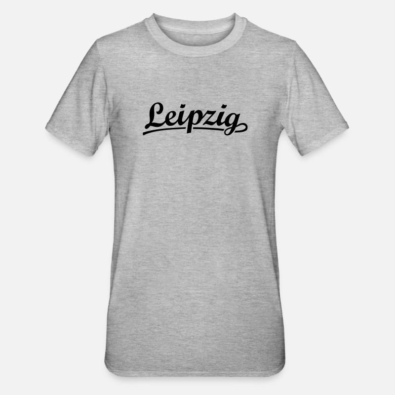 Leipzig Classic - Unisex Polycotton T-Shirt - Grau meliert