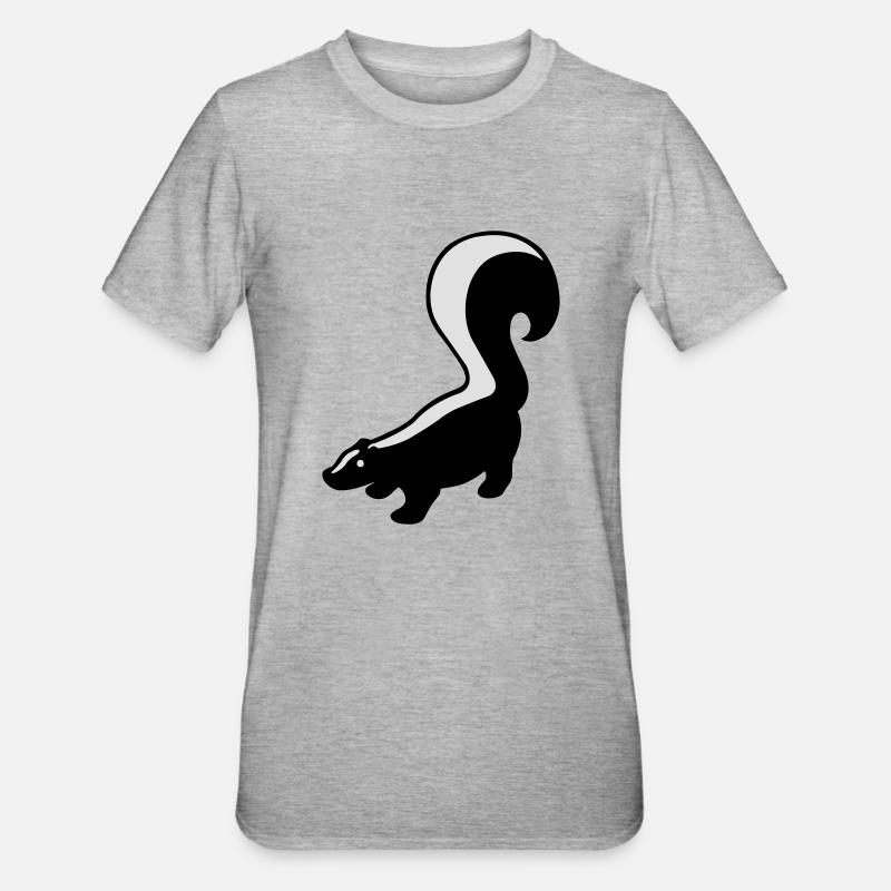 Skunk - T-shirt polycoton Unisexe - gris chiné