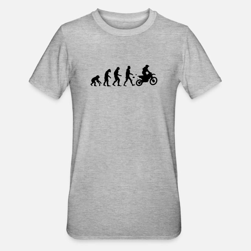 evolution motocross - Unisex Polycotton T-Shirt - heather grey