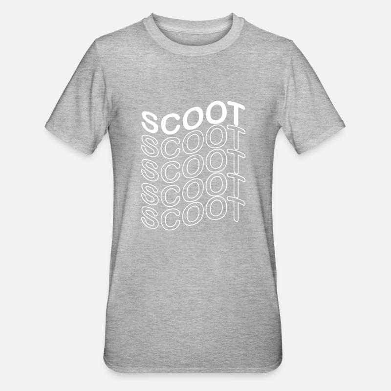 E-Scooter E-Roller Scooter - T-shirt polycoton Unisexe - gris chiné