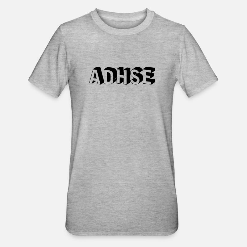 ADHSE - Unisex Polycotton T-Shirt - Grau meliert