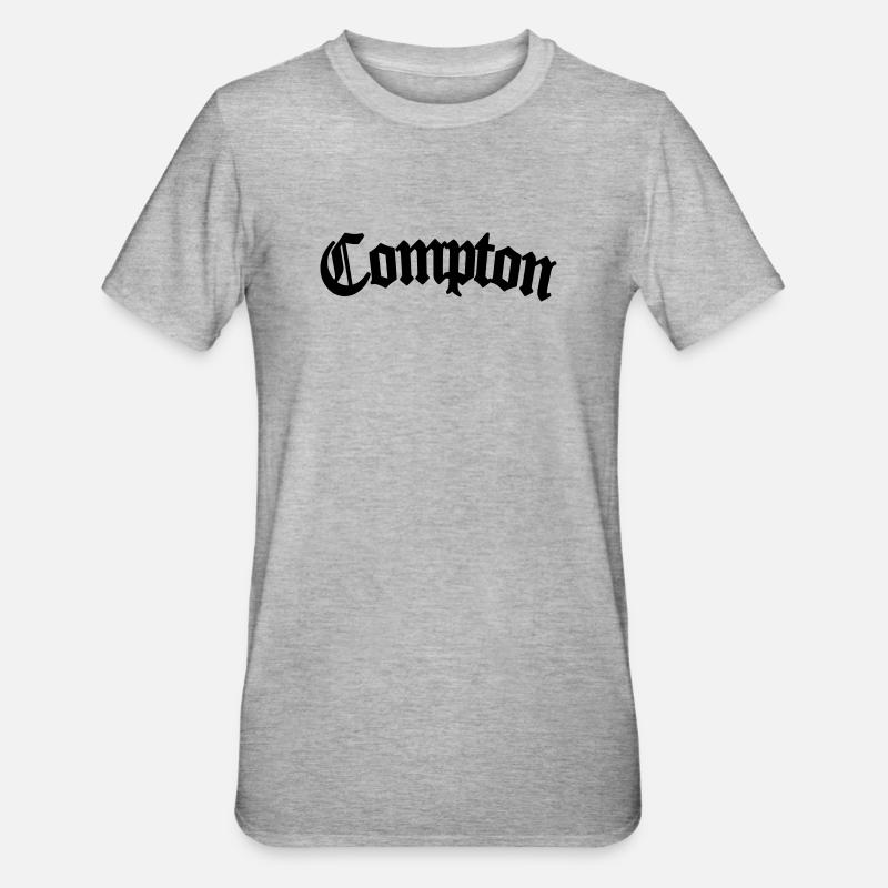 Compton - T-shirt polycoton Unisexe - gris chiné