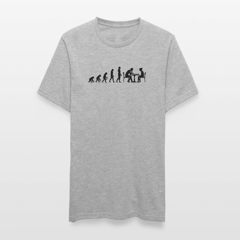 EVOLUTION TO CHESS MASTER – MATE! CHESSLOVER Unisex Polycotton T-Shirt