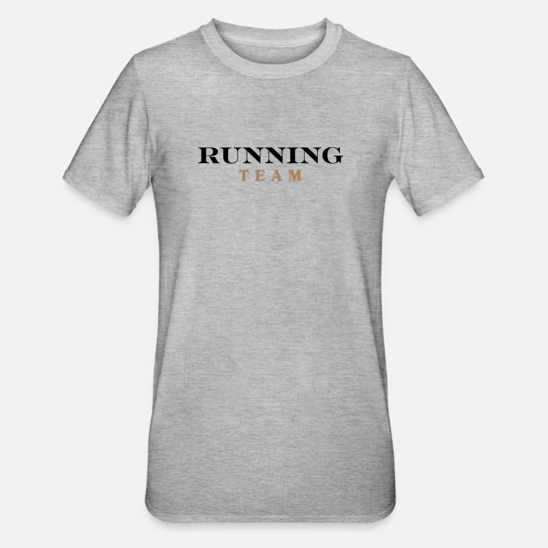 Équipe de course - T-shirt polycoton Unisexe - gris chiné