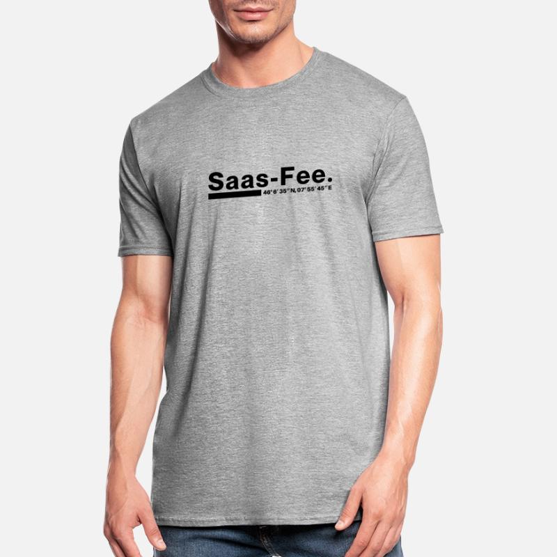 Coordonnées Saas-Fee Valais, Suisse T-shirt polycoton Unisexe