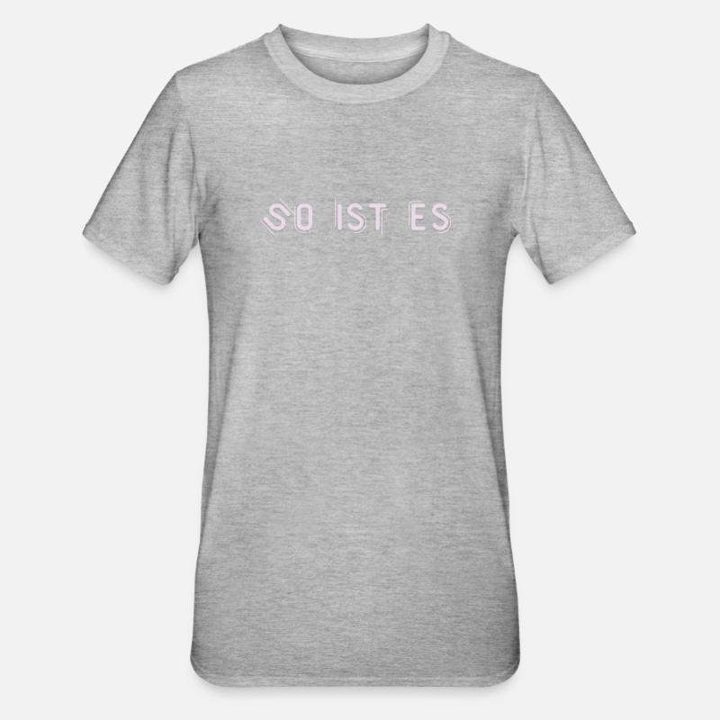 C’est juste - T-shirt polycoton Unisexe - gris chiné