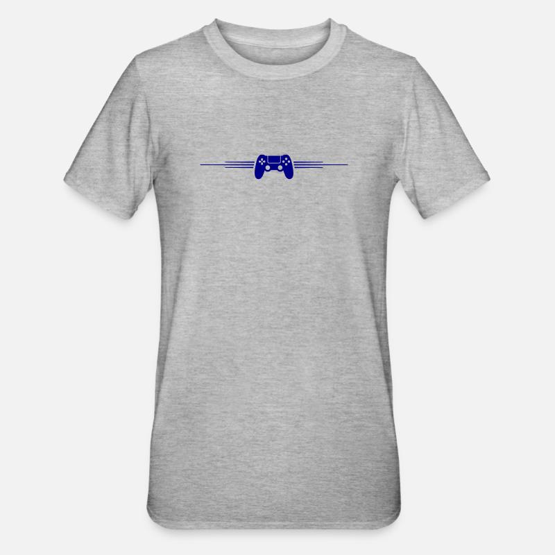 Gamepad Controller - Unisex Polycotton T-Shirt - heather grey