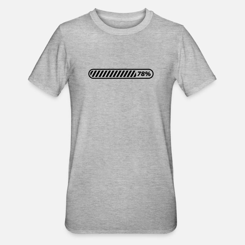 Loading... 78 % - Unisex Polycotton T-Shirt - heather grey
