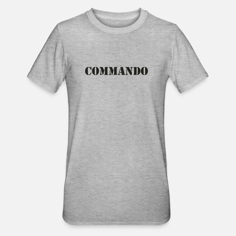 COMMANDO - T-shirt polycoton Unisexe - gris chiné