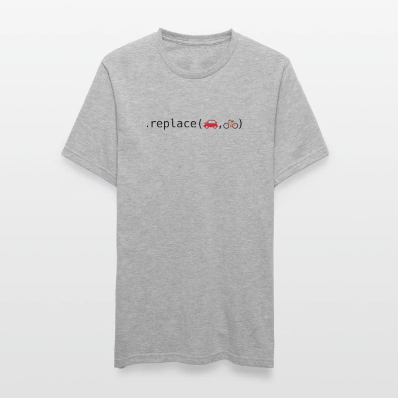 Remplacer les voitures par des vélos; Édition Python T-shirt polycoton Unisexe