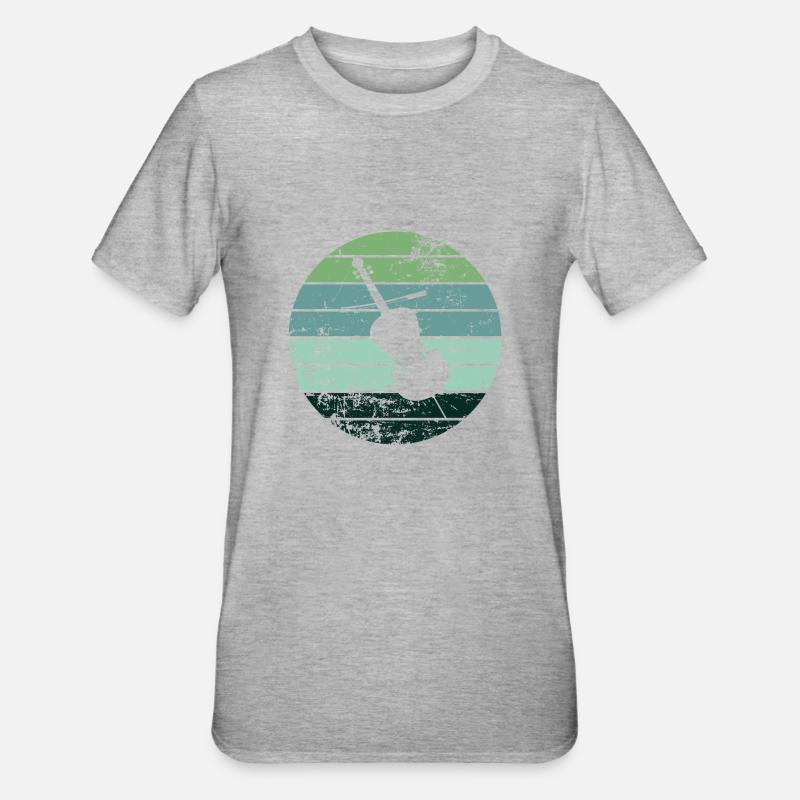 Violoncelle - T-shirt polycoton Unisexe - gris chiné