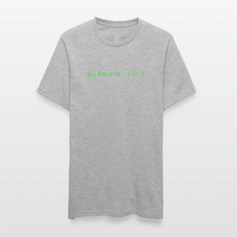 T-shirt Linux rm -rf - Commande Admin Sys & Dév T-shirt polycoton Unisexe