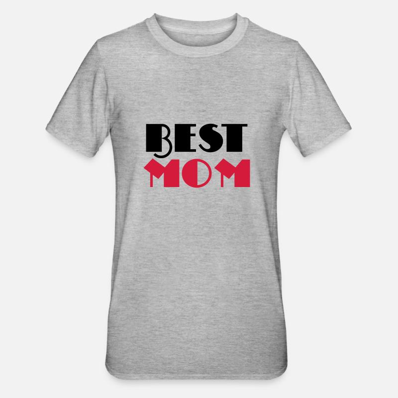 Best Mom - Unisex Polycotton T-Shirt - heather grey