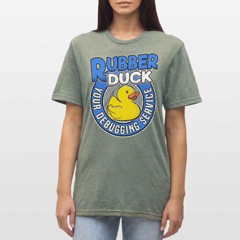 Programmeurs Canard Programmation Debugging Drôle T-shirt polycoton Unisexe