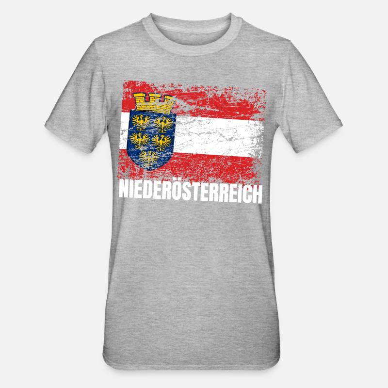 Lower Austrians /Lower Austria - Unisex Polycotton T-Shirt - heather grey