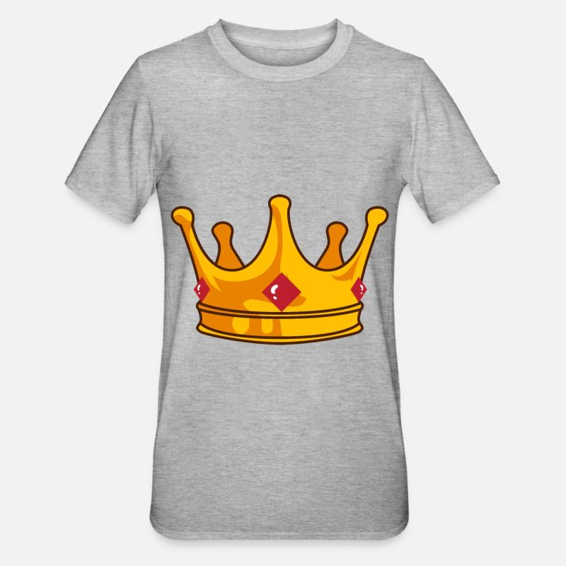 Couronne - T-shirt polycoton Unisexe - gris chiné