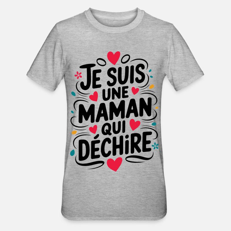 Ich bin eine Killer-Mutter - Unisex Polycotton T-Shirt - Grau meliert