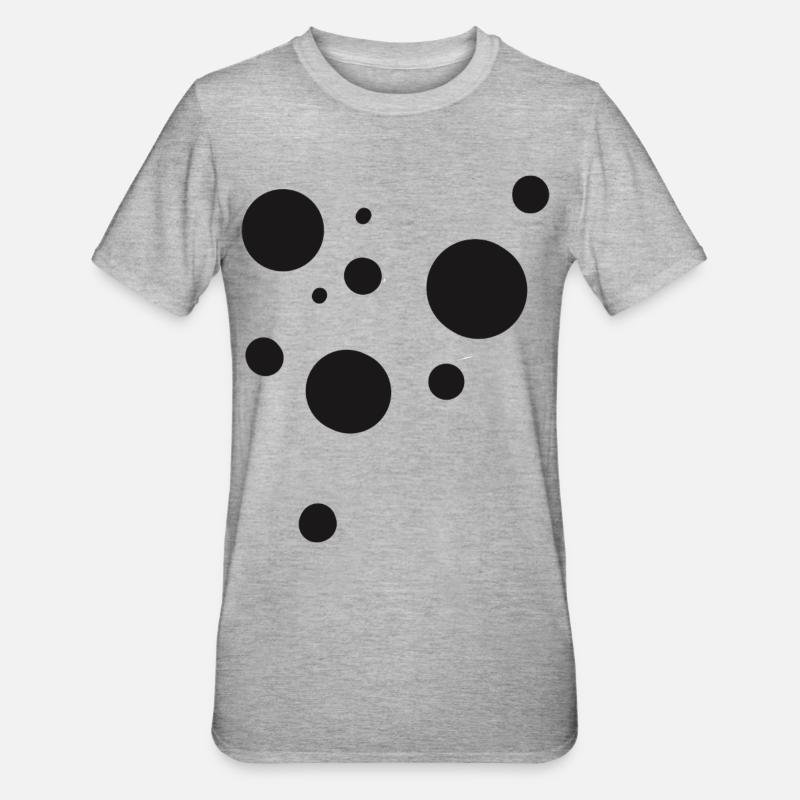 Dots - T-shirt polycoton Unisexe - gris chiné