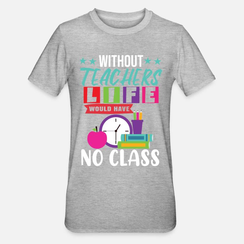 Cours d’enseignement - T-shirt polycoton Unisexe - gris chiné