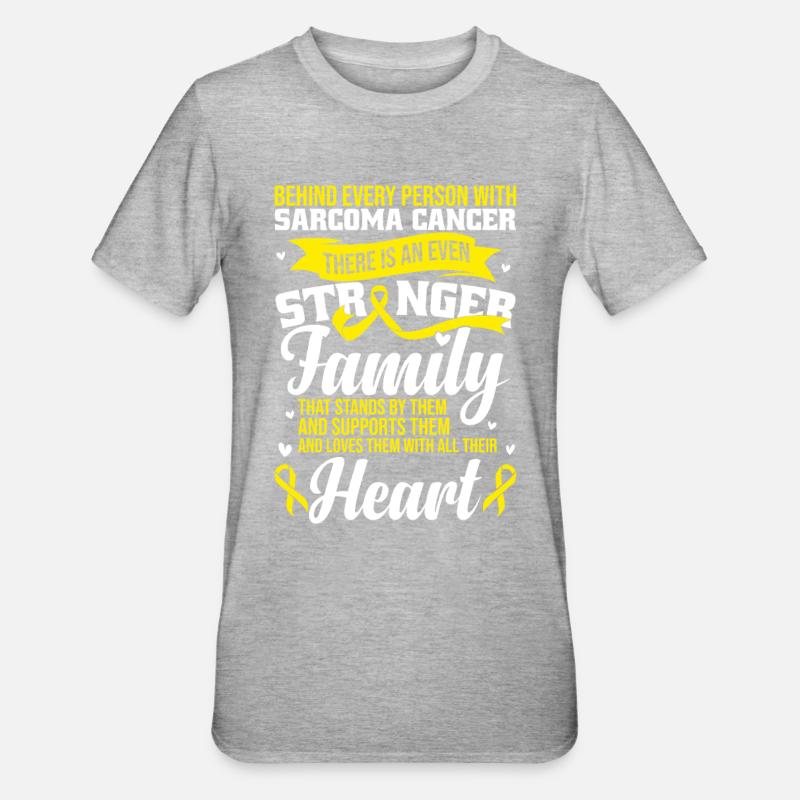 Sarcoma Support - Unisex Polycotton T-Shirt - heather grey