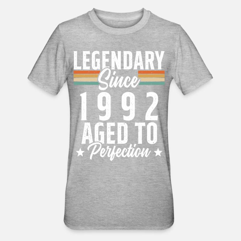 Legendary since 1992 - Unisex Polycotton T-Shirt - heather grey
