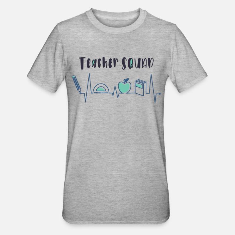 Teacher Squad - Unisex Polycotton T-Shirt - heather grey