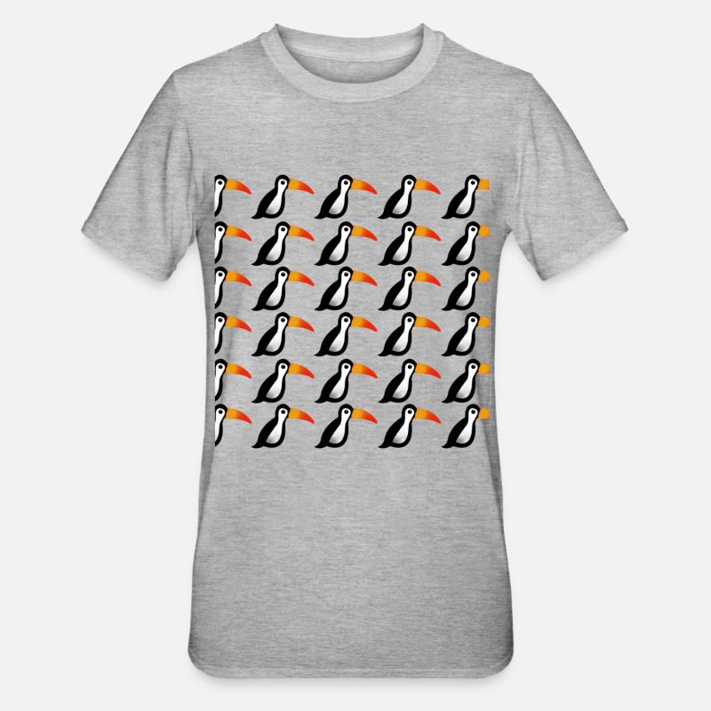 TUCAN Sammlung - Unisex Polycotton T-Shirt - Grau meliert