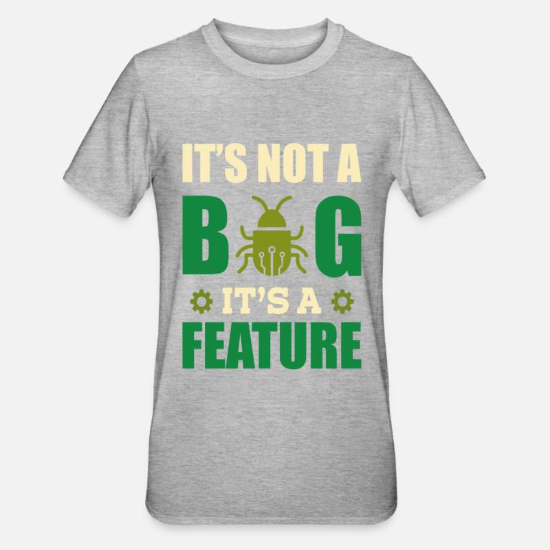 Informatiker Programmierer - Unisex Polycotton T-Shirt - Grau meliert