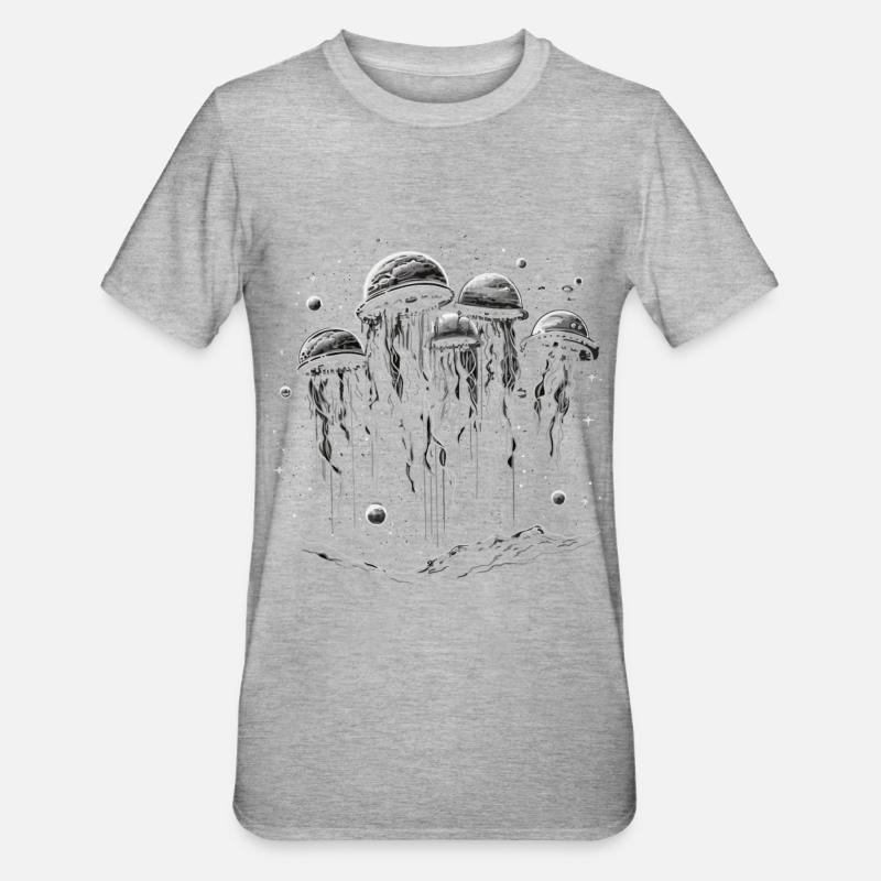 Méduse - T-shirt polycoton Unisexe - gris chiné