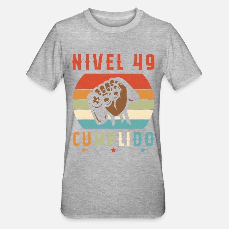 Niveau 49 Complet - T-shirt polycoton Unisexe - gris chiné
