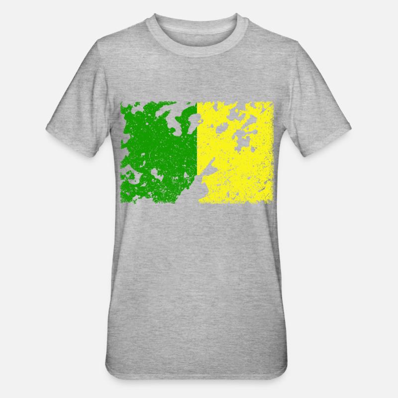 Drapeau Donegal, Leitrim et Meath - T-shirt polycoton Unisexe - gris chiné