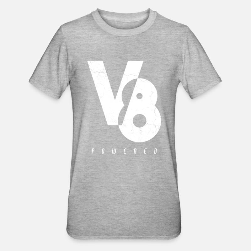 V8 Engine Engine Powered - Unisex Polycotton T-Shirt - heather grey