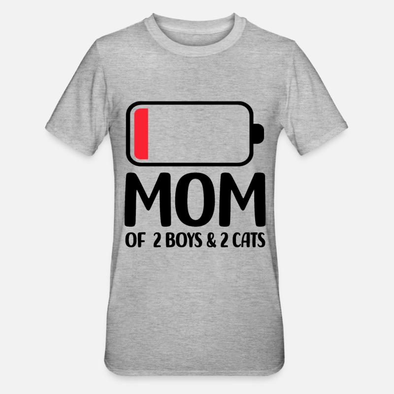 Cat - Unisex Polycotton T-Shirt - heather grey