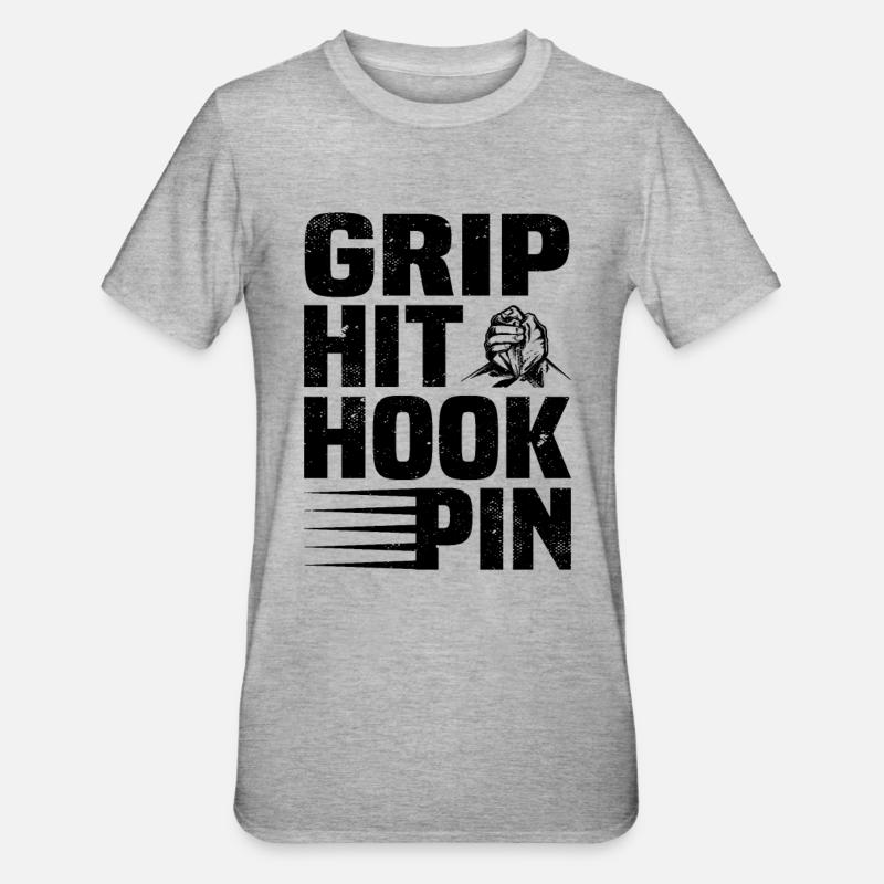 Bras de fer - T-shirt polycoton Unisexe - gris chiné