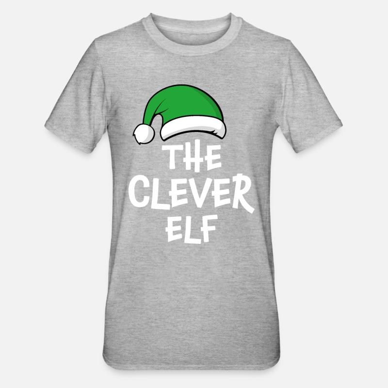 L’Elfe intelligent - T-shirt polycoton Unisexe - gris chiné