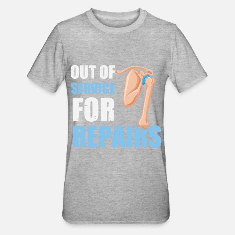 Remplacement de l’épaule - T-shirt polycoton Unisexe - gris chiné