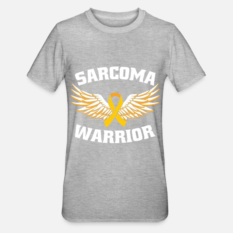 Sarcoma Warrior - Unisex Polycotton T-Shirt - heather grey