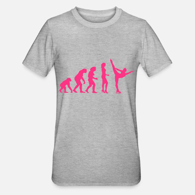 evolution_eiskunst_c_1c - T-shirt polycoton Unisexe - gris chiné