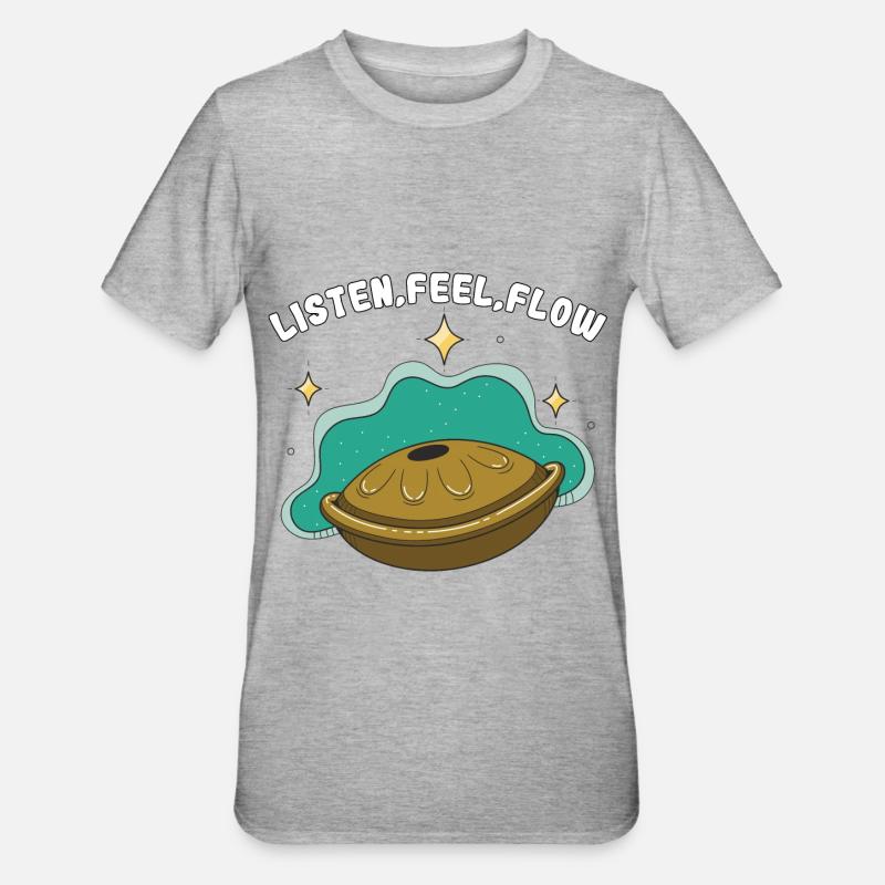 Handpan Saying Percussion Instrument Gift - Unisex Polycotton T-Shirt - heather grey