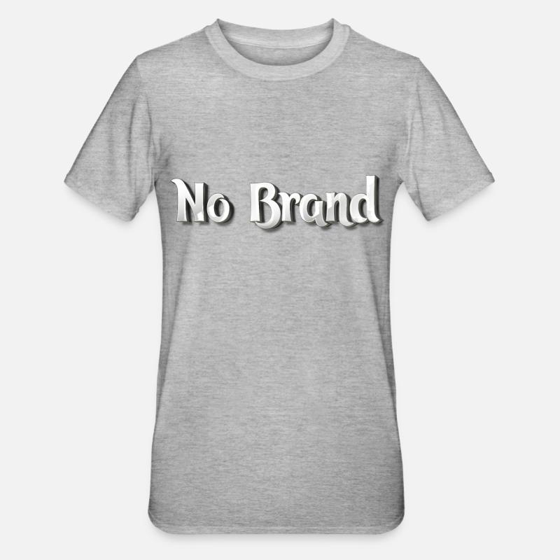 Pas de chrome de marque - T-shirt polycoton Unisexe - gris chiné