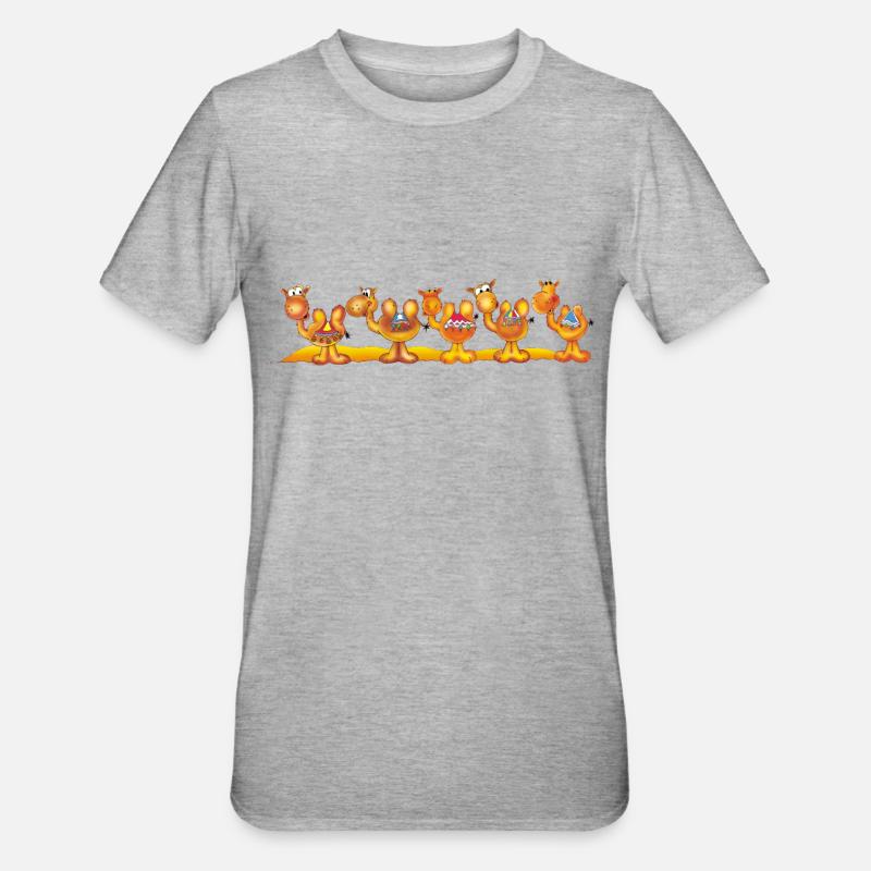 KAMELE - T-shirt polycoton Unisexe - gris chiné