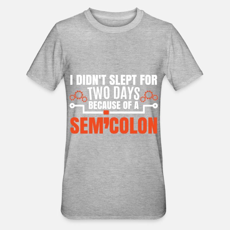 Coding Funny Coder Joke - Unisex Polycotton T-Shirt - heather grey