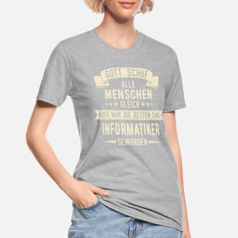 Informatiker Programmierer Informatik Spruch Unisex Polycotton T-Shirt